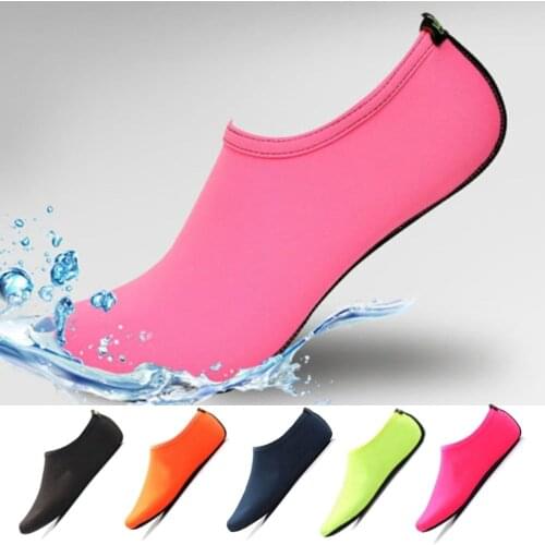 Unisex Water Shoes Outdoor Swimming Diving Socks Beach Game Surfing Sneakers Men Women Solid Color Barefoot Shoes Quick-Drying