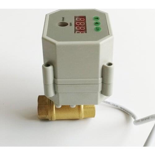 3/8'' brass Timer Valve NPT/BSP, AC110-230V timer motorized valve for garden, Drain water and water control