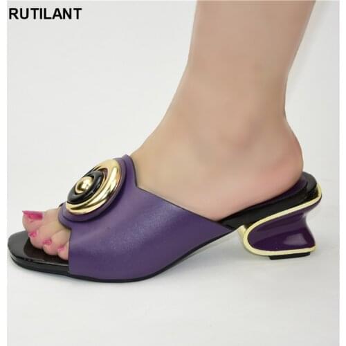 New Arrival Italian Shoes for Women High Heels Sexy Ladies African Women Wedding Shoes Decorated with Metal Elegant Women Pumps