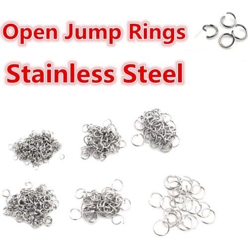 Open Jump Rings 200pcs/lot 3 4 5 6 7 8 mm Open JumpRings for DIY Jewelry Making Necklace Bracelet Findings Connector Supplies