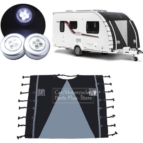 RV Front Towing Cover Protector s Dustproof Universal Reflective Strip Accessories 220x175cm camper trailer caravan accessories