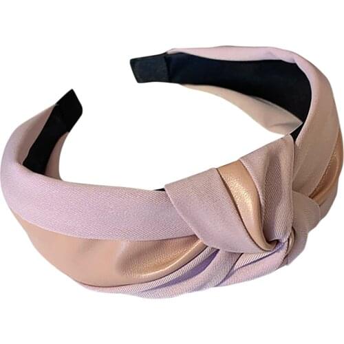 Patchwork Bow Knot Women Hair Bands Fashion Elegant Colorful Femme Hairband Cute Vintage Internet Celebrity Ins Lady Scrunchie