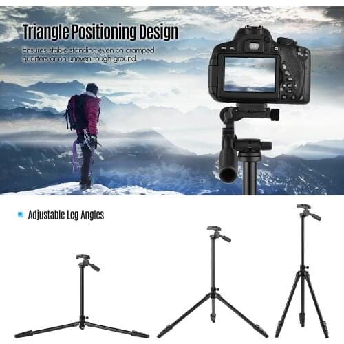 Andoer Q160HA Professional Video Tripod Horizontal Mount Heavy Duty Camera Tripod for DSLR Cameras Camcorders Mini Projector