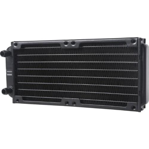 K1KF 80x160mm Computer Water Cooling Radiator G1/4 Female Thread Heat Dissipation for Computer PC CPU Water Cool System