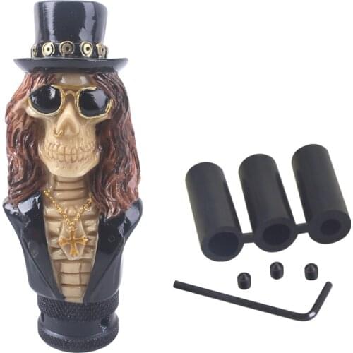 Skull Shape Head shift knob Car Accessories Decoration Car Manual Gear Stick Shifter Lever Knob gear shift knob