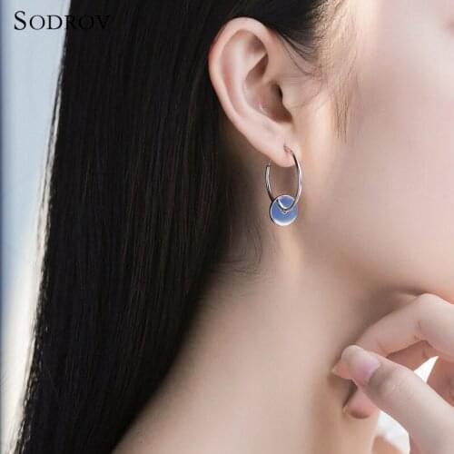 New Collection Hot Fashion 925 Sterling Silver Double Round Hoop Earrings Women Jewelry NewYear & Valentines Day Gift E025