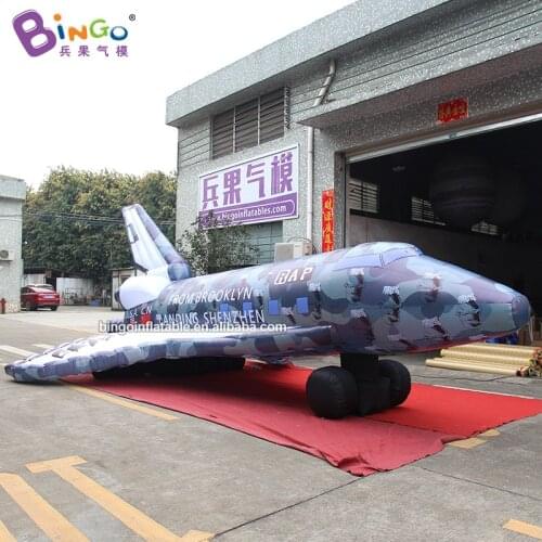 STRONG MATERIAL inflatable airplane 8x5.7x3.2m / Giant aircraft toy air plane model decoration