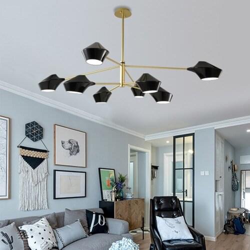 Nordic Modern Loft Led lustre Chandelier Foyer Living Room Restaurant Bedroom Indoor Decoration Hanging Light Fixtures