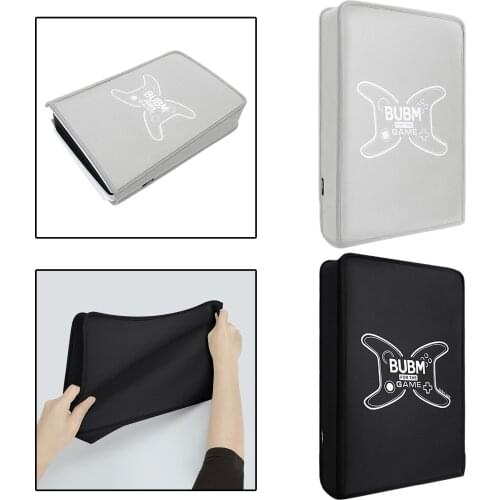 Stylish Soft Case Protector Sleeve for PS5 Game Console Host Anti Scratch Travel Case Replacement Pockets Portable