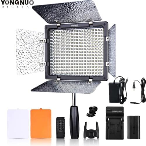 YONGNUO YN300III YN300 III YN-300III 3200k-5500K CRI95 Camera Photo LED Video Light Optional with AC Power Adapter + Battery KIT