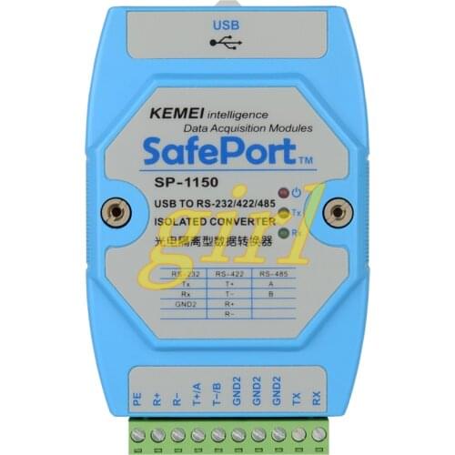 USB 485 RS485/422/232 converter optoelectronic isolation FT232 lightning protection