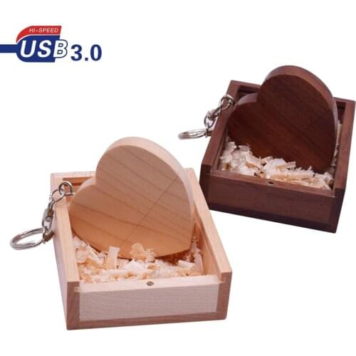 Heart Shape Flash USB Pen Drive Romantic Wedding Gifts USB3.0 Pendrive Memory Logo 8GB 16GB 32GB 64GB (over 10pcs Free Logo)