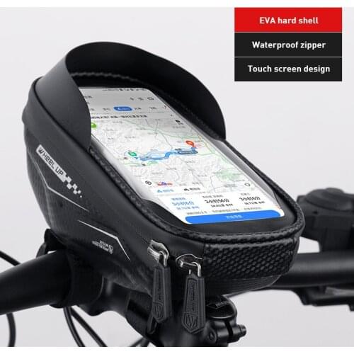 7.0 Inch Bike Bag Touchscreen Bicycle Frame Front Bag Phone Holder Case Waterproof Cycling Handlebar Pouch Bike Accessories