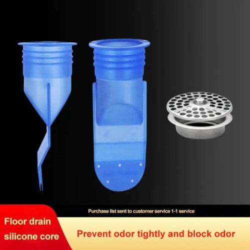 All Copper Floor Drain Silicone Core, Bathroom Washing Machine Floor Drain, Insect-Proof, Anti-Clogging And Non-Return