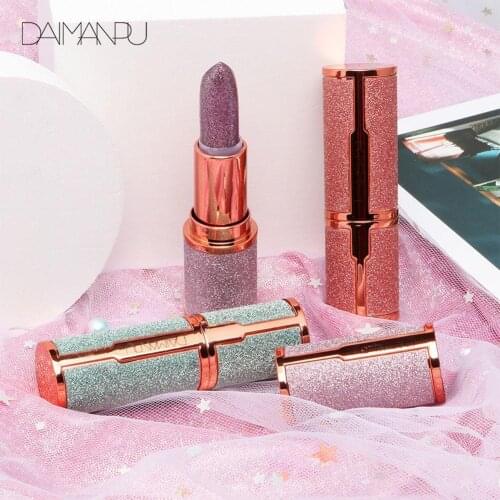 Vitamin A Plant Nourishing Moisturizing Bright Starry Sky Sparkling Lipstick Long Lasting Waterproof Cosmetic Fashion Lip Makeup