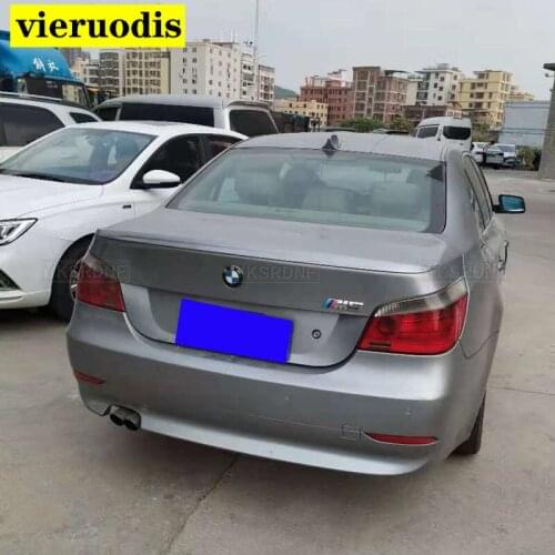 High Quality ABS Material For BMW M5 E60 Spoiler 2006-2010 520 525li 528li Car Rear Wing Primer Color Rear Spoiler