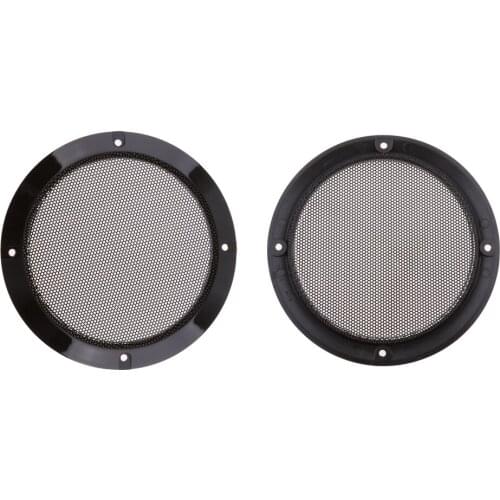 1 Pair 5″ Car Round Speaker Protective Mesh Cover DIY Speaker Grille Replacement Part For Car Truck RV DIY Speaker Steel & ABS