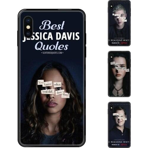 For Ladies Black Soft TPU Case Capa Cover Thirteen 13 Reasons Why For iPhone 11 12 Pro 5 5S SE 5C 6 6S 7 8 X 10 XR XS Plus Max