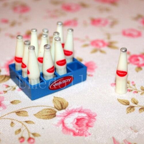 1 Set 1/6 Miniature Dollhouse Veasoy Milk Model Drinks Play Food for Blythes Barbies Ken BJD Doll Food Toy Accessories