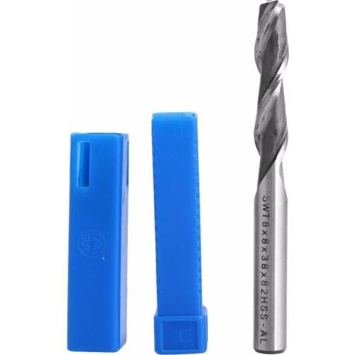 1Pc HSS & Aluminium Extra Long 8mm 2 Flute Mill Cutter CNC Bit Extended