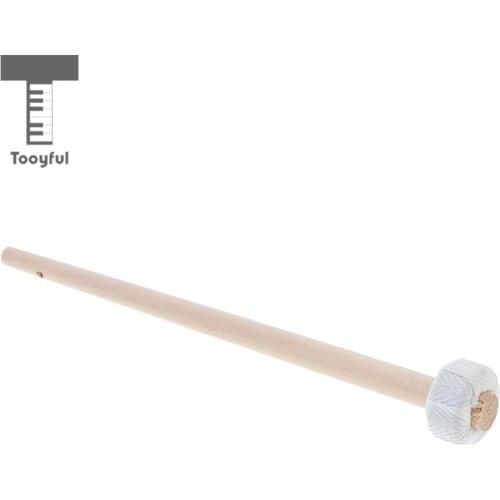 1pc Solid Wooden Drumstick Cymbal Chinese Gong Mallet Hammer Stick Drumstick Percussion Instrument Accessories 25cm