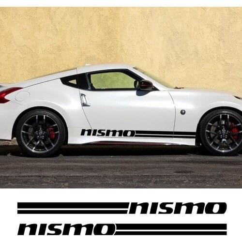 2Pcs For Nissan Guke 370Z GT-R Patrol Micra Nismo Car Side Body Stickers Auto Vinyl Film Decal Automobile Car Tuning Accessories