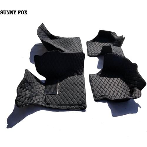 Car floor mats for Hyundai Verna Accent Solaris Tucson ix35 Santa Fe foot case rugs full cover car styling liners