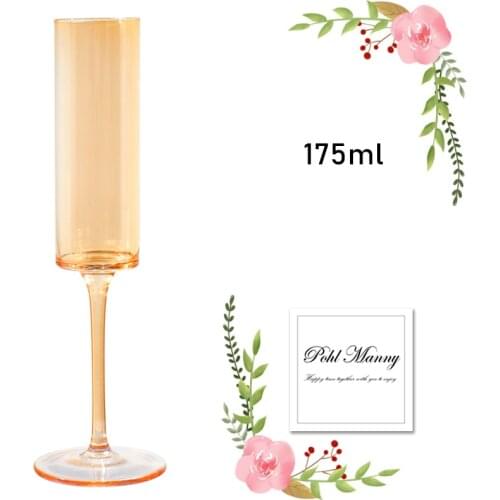 Glasses of wine for champagne cup tops crystal luxury colored goblets wine Whiskey glass on the leg set of glasses bartender