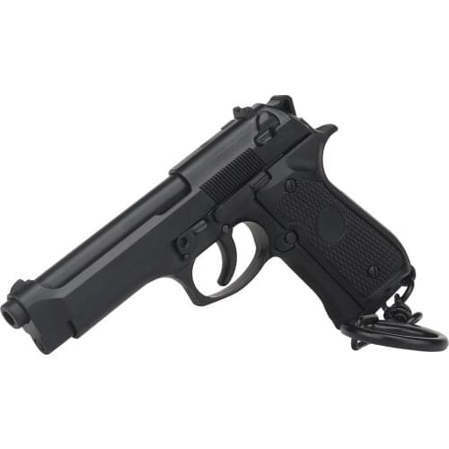 1:4 M92 Gun Pistol Shape Keychain Keyring Decorative Gifts For Kids Boys Toy Outdoor Hunting Bag Decoration Clothing Accessories