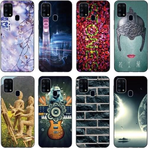 Coque for Samsung Galaxy M31 Dual SIM Printing Luxury Silicone Cover Soft TPU Phone Case Cover for Samsung Galaxy M31 SM-M315F