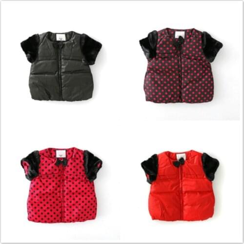 Children Vest Girls Spring Autumn Short Sleeve Jacket Fashion Waistcoat Infants Warm 3 4 5 Years Tops Kids Boutique Clothes