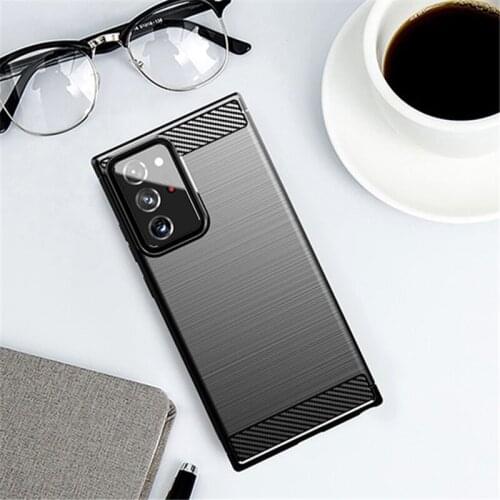 For Cover Samsung Galaxy Note 20 Ultra Case Carbon Fiber Shell Soft Anti-knock Phone Case For Samsung Galaxy Note 20 Ultra Cover