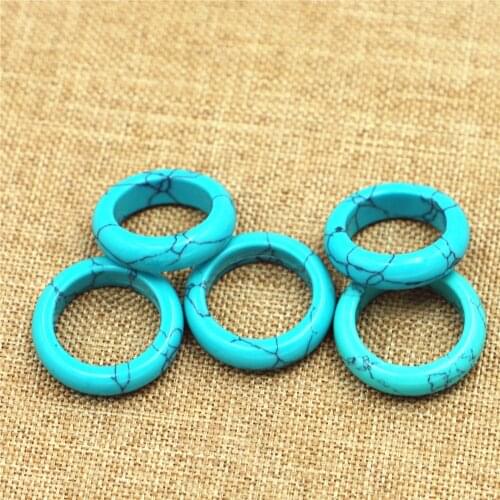 Wholesale Natural Stone Rings Melange Rings Charm Jewelry for Women Men Reiki Healing Gifts 6mm17#18#20# Rings for Women