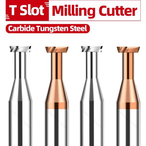 Tungsten Steel T-Slot End Mill T-Shape End Mill Slot Milling Tools CNC Lathe Machine Tools Alloy Carbide Milling Cutter