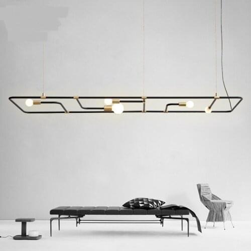 Creative modern minimalist bars restaurant coffee shops Nordic checkout tables rectangular dining tables Pendant Lights LO72015