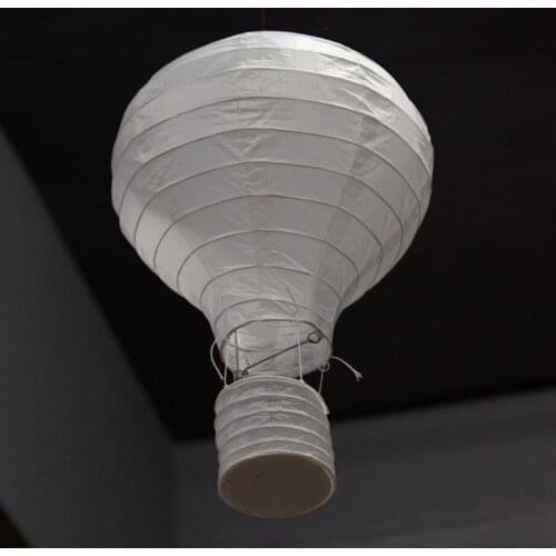Hot sale (4size) White Hot Air Balloon Paper Lantern Kid wedding decoration childrens bedroom hanging birthday party decoration