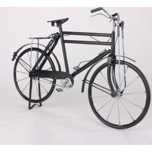 Alloy Bicycle Model Toys Diecast Metal Retro Iron Art Accessories Bike Collection for Family Furnishing Arts and Crafts Gift