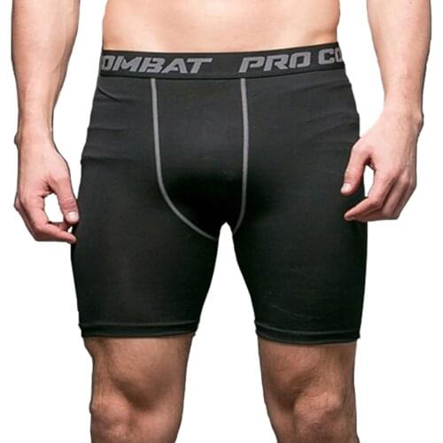 Mens Bodybuilding Shorts Compression Gym Shorts Trainning Fitness Quick-Dry gym short-pants exercise weight-liftin boxing