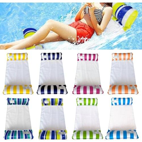 Inflatable Mattresses Water Hammock Lounge Chairs Pool Float Water Sports Toys Float Mat Pool Toys Swimming Pool Accessories