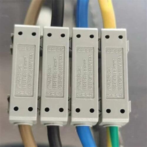 New type 1pcs/lot PCT S-6 S-16 S-35 Fast Wire Connector Universal Wiring Cable Connector Push-in Conductor Terminal Block