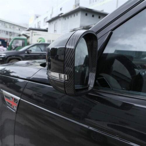 Outside Side Rear-view Mirror Frame Cover Trim carbon fiber style ABS Plastic For Land Rover Discovery 4/5 Sport Vogue 2014-2019