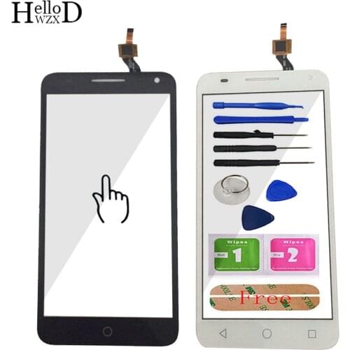 Touch Screen For Alcatel One Touch Pop 3 5.5 OT5025 5025D 5025 Touch Screen Panel Digitizer Sensor Outer Front Glass Adhesive