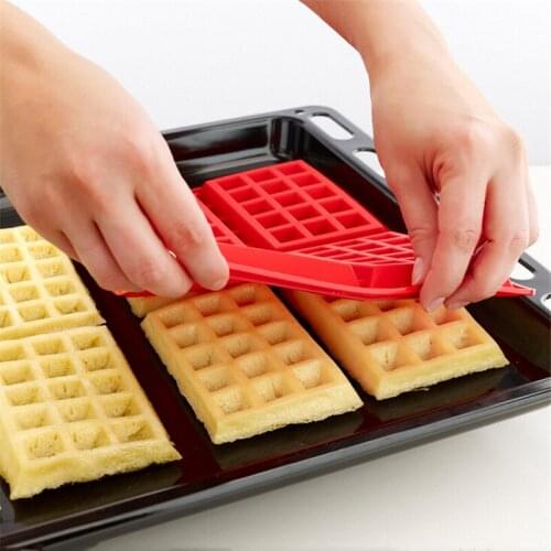 Waffle Maker Silicone Cake Mould Nonstick Muffin Cookies Candy Biscuit Baking Mold Pan Tools Home Kitchen Bakeware
