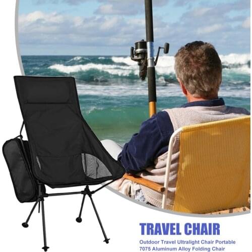 Outdoor Camping Chair Oxford Cloth Portable Folding Lengthen Camping Seat for Fishing Festival Picnic BBQ Beach Ultralight Chair