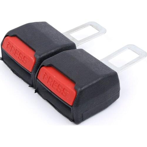 2Pcs Universal Car Seat Belt Plug Buckle Extension Clip Alarm Stopper Canceller Car Safety Seat Lock Buckle Seatbelt Clip