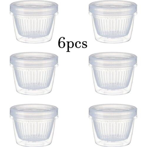 Japanese Double-layer Kitchen Storage Box Refrigerator Special Ginger Garlic Storage Box Sealed Plastic Drain Fruit Box Set 6Pcs