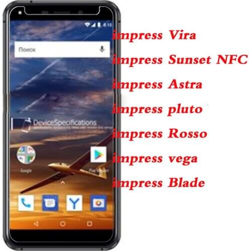 2.5D 9H Tempered Glass For Vertex impress Vira Sunset NFC Astra pluto Rosso Blade vega Screen Protector Glass Protective Film