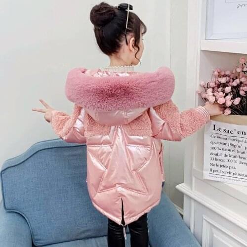 Baby Girl Winter Clothes Zipper Jacket for teens Jacket Thick Winter Warm Coat Fashion parka Hooded Outerwear Clothes 4-12 Years