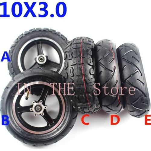 10X3.0Inch Pneumatic Wheels Tubeless Tyre 10x3.0 Tire Inner Tube Alloy Disc Brake Rims for Electric Scooter Balancing Hoverboard