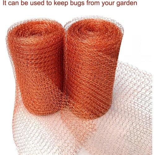 12.7x6cm Knitted Copper Mesh Rodent Copper Net For Outdoor Garden Anti-bite Bat Mouse Cave Hole Gaps Blocker Tool